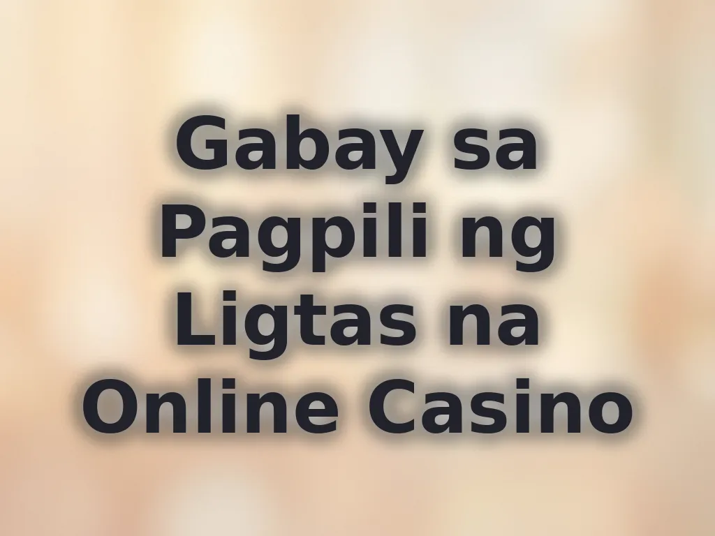 Casino site selection guide